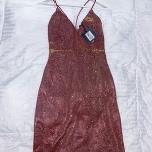 Sparkly pink dress ( M )